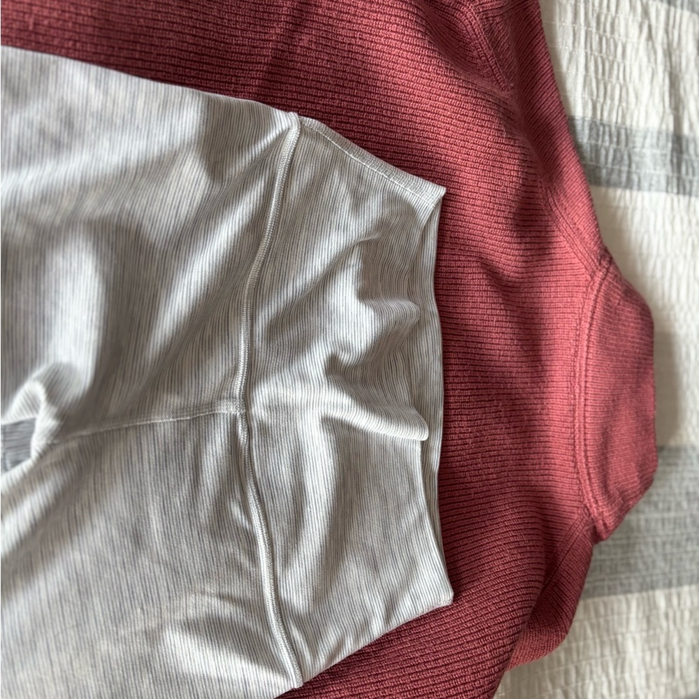 Pink and Gray Ribbed Sweater and pants bundle